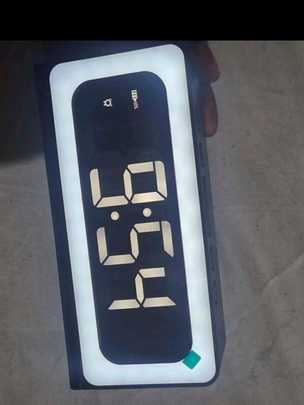Hidden Camera Alarm Clock with Wi-Fi - Black